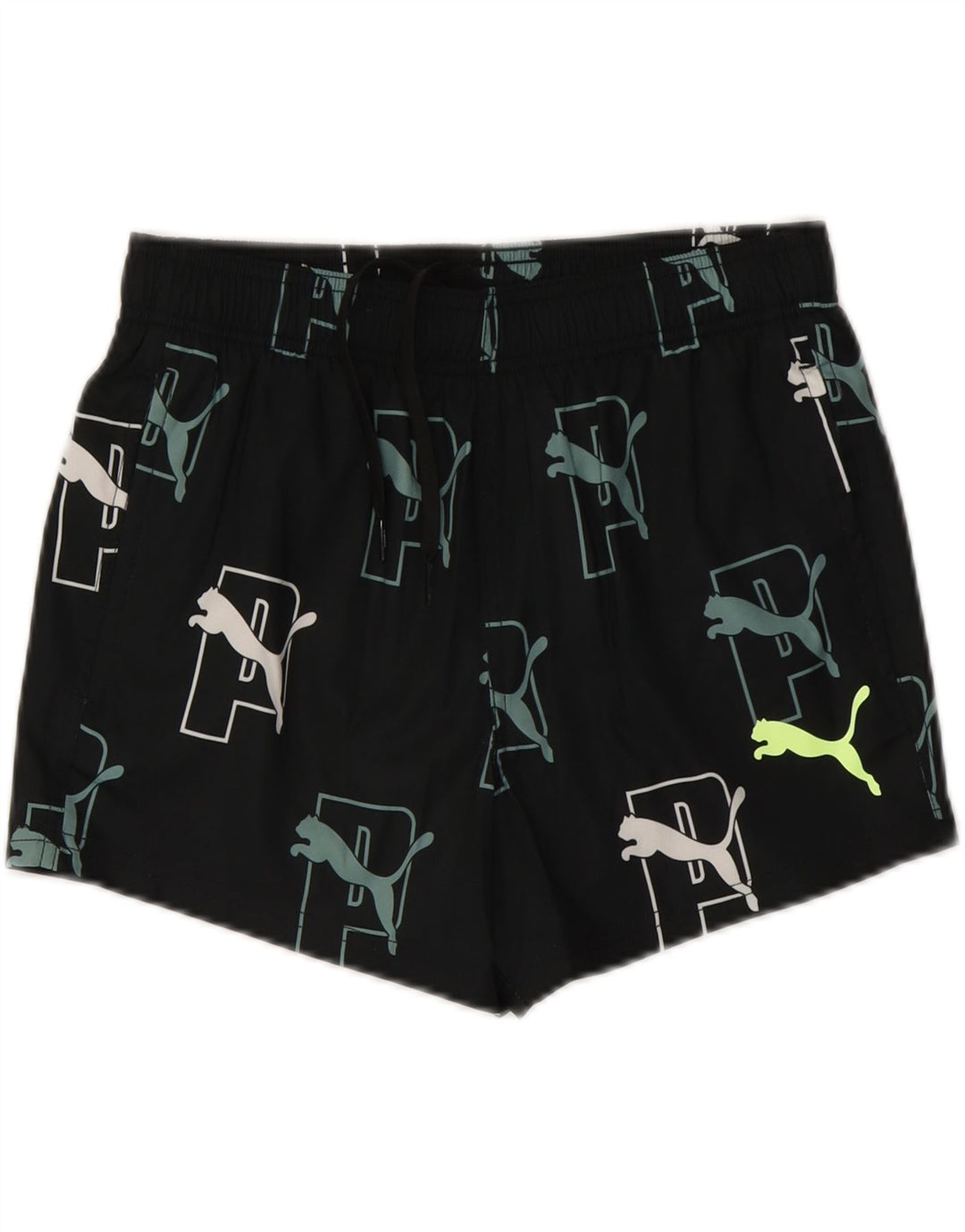 Puma Short de Sport Graphique Homme Petit Noir Polyester Sports