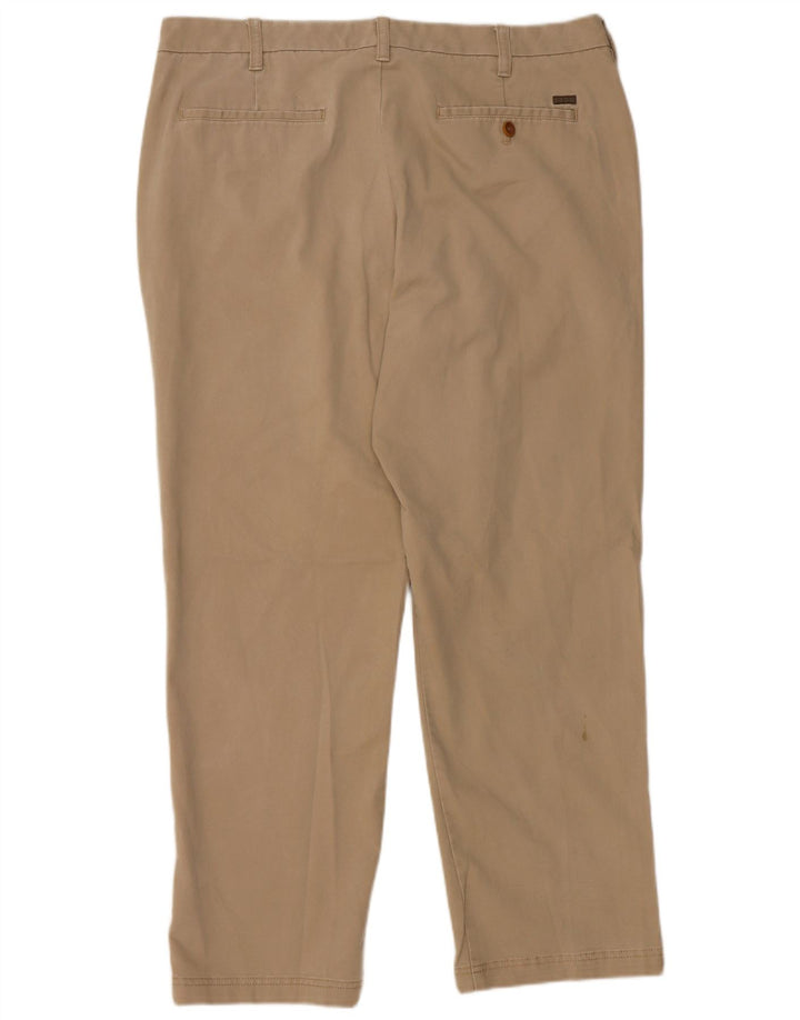 IZOD Pantalon Chino Droit Homme W38 L30 Beige Coton