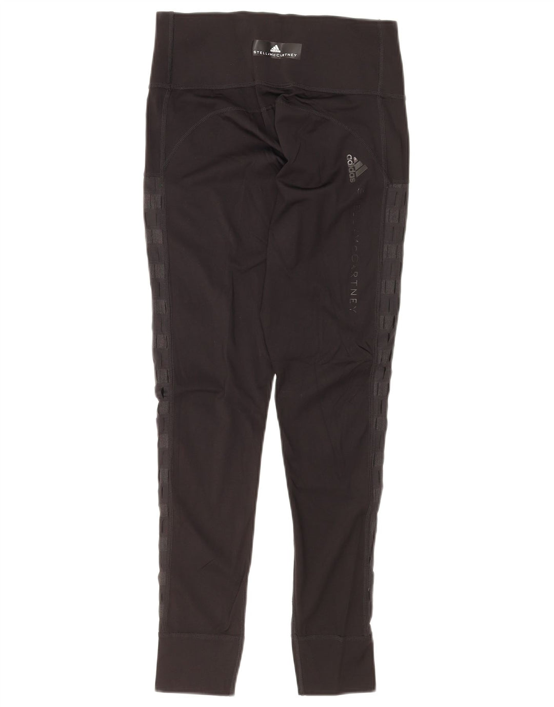 ADIDAS Femmes Stella McCartney Graphic Leggings UK 8 Petit Noir Rayé