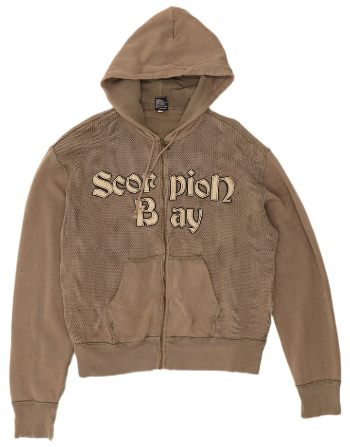 Pull à capuche zippé graphique pour hommes Large