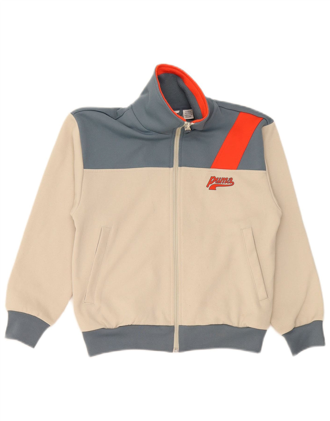 Puma Veste de Survêtement Graphique Garçon 9-10 Ans Beige Colorblock