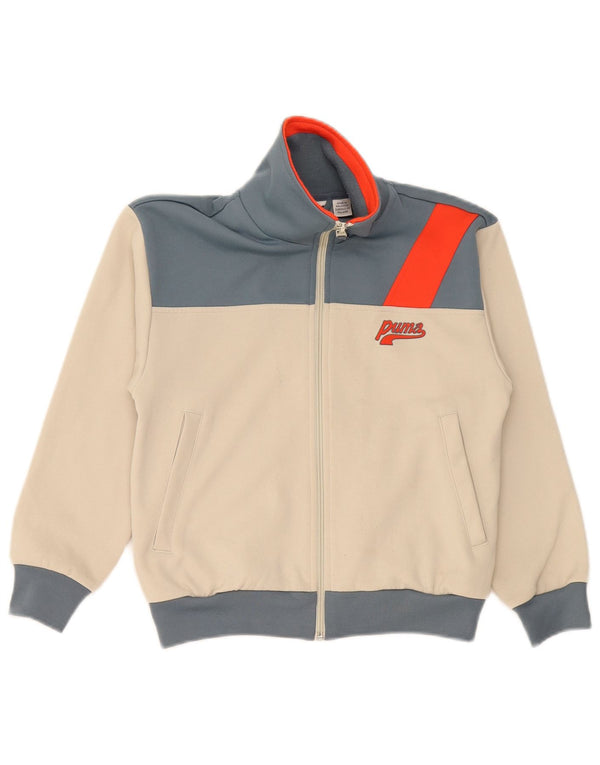 Puma Veste de Survêtement Graphique Garçon 9-10 Ans Beige Colorblock
