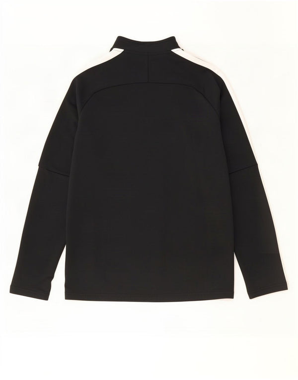 Haut de survêtement Nike Dri Fit Zip Neck pour homme, color block, noir moyen