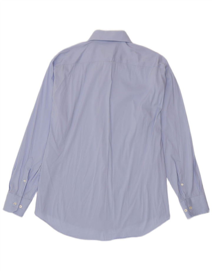 BONOBOS Chemise coupe ajustée pour homme Taille 16 Grand coton bleu