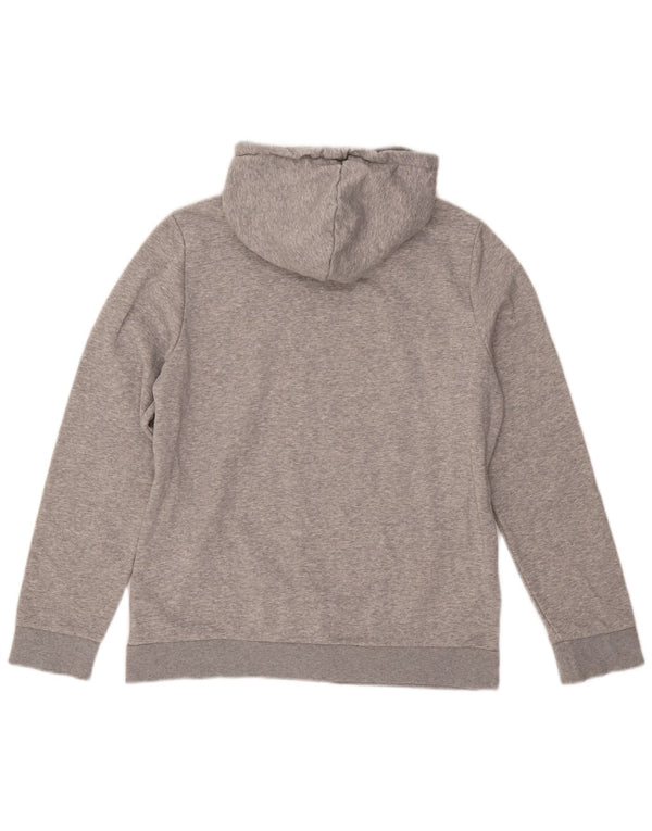 Adidas Pull à capuche graphique pour femme UK 16/18 Grand coton moucheté gris