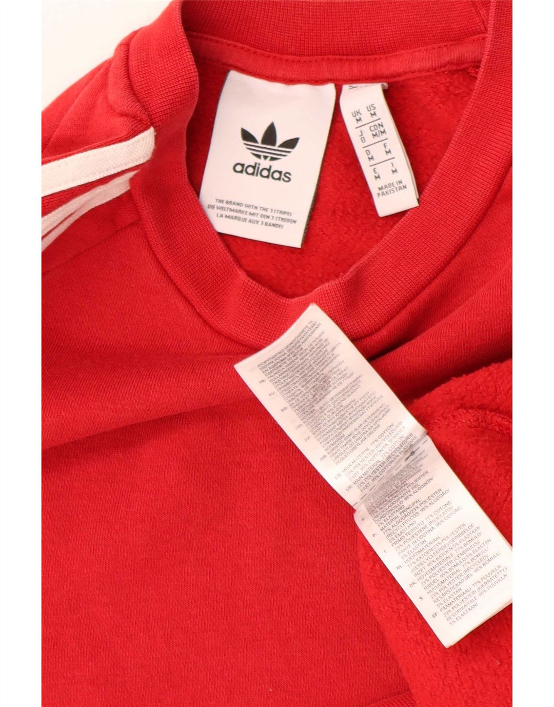 Adidas Sweat-shirt pour homme en coton rouge moyen