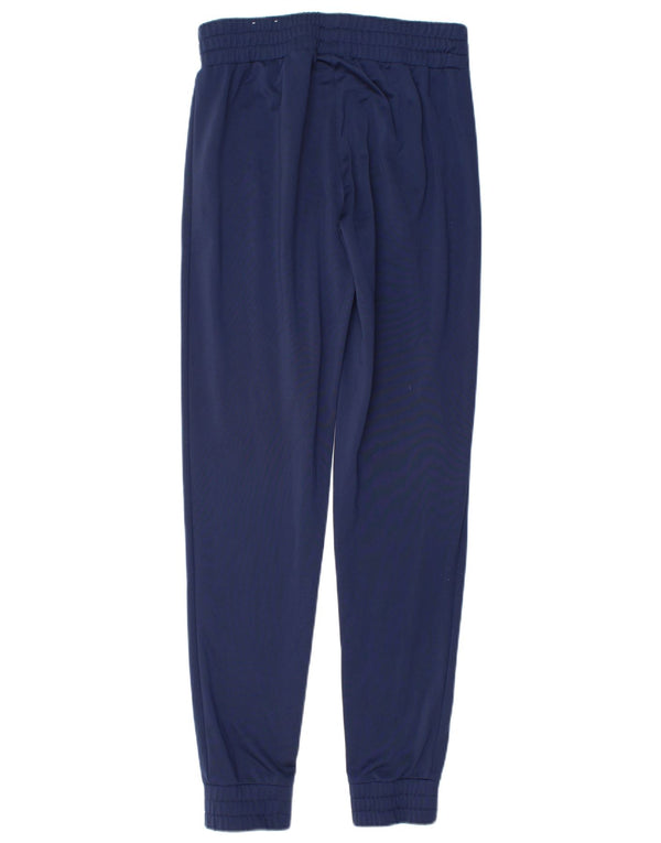 Puma Pantalon de survêtement pour femme Joggers UK 10 Small Bleu marine Polyester