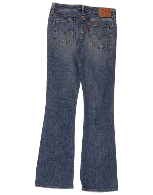 Levi's Womens 518 Super Low Bootcut Jeans Taille 3 Petit W28 L32 Bleu Coton