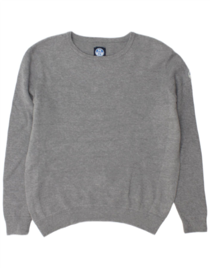 North Sails Pull ras du cou pour homme XL en coton gris