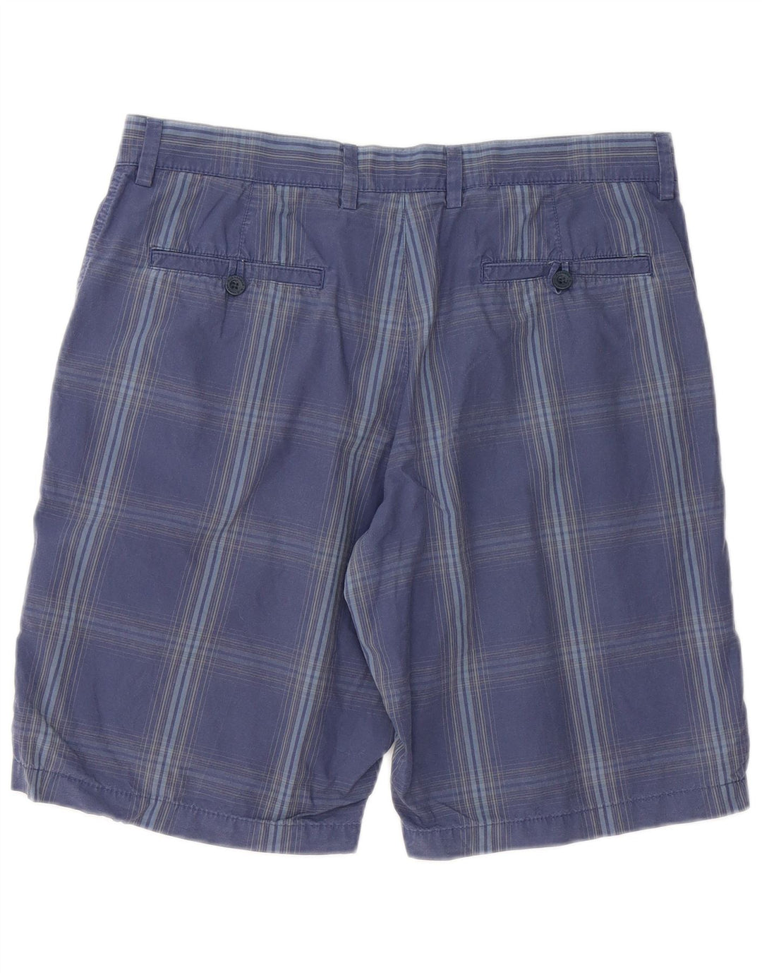 Marks & Spencer Short chino Blue Harbour W34 pour homme, grand carreaux bleu marine