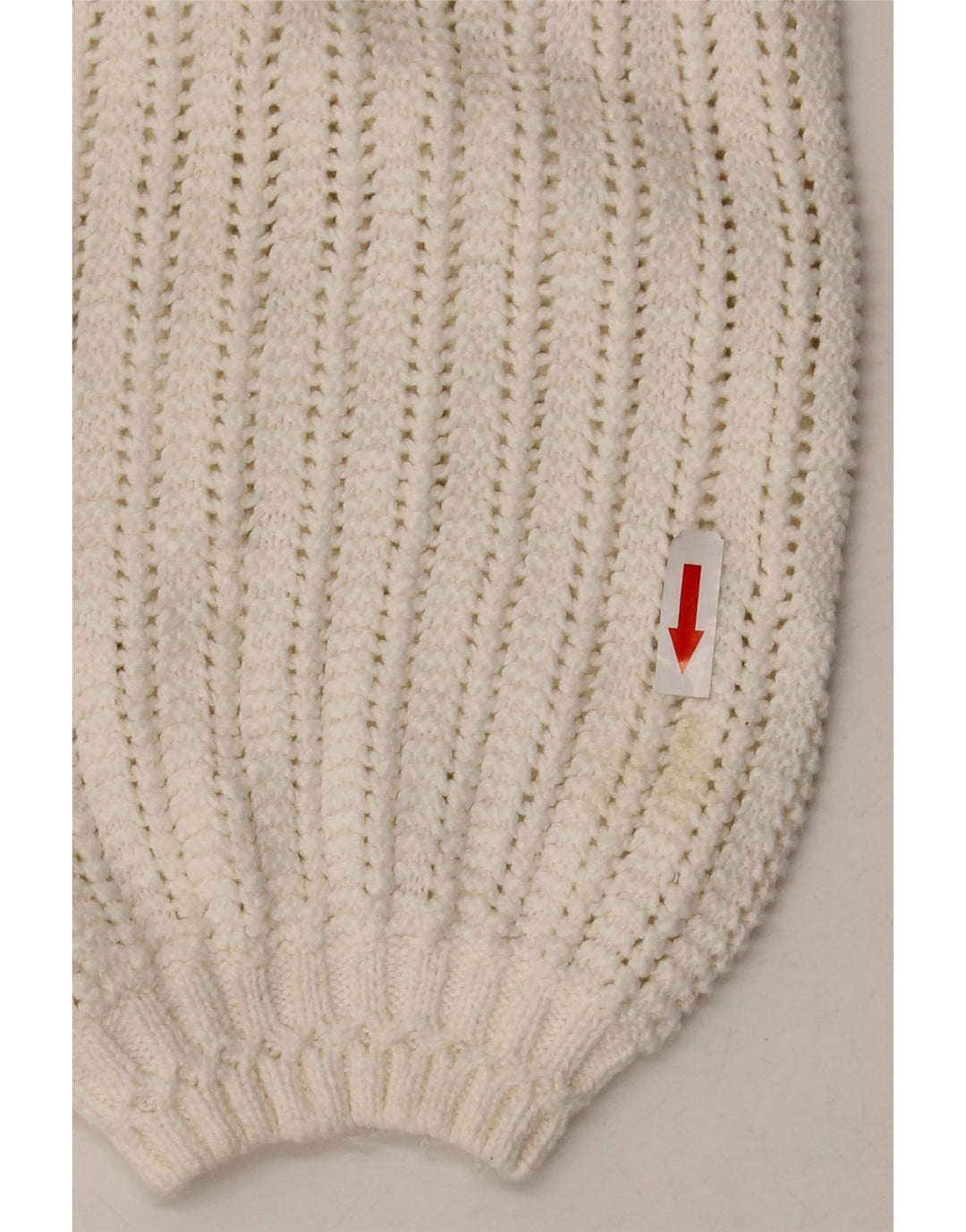 Fat Face Pull surdimensionné à col rond pour femme UK 12 Blanc moyen