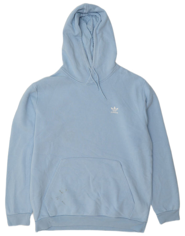 Adidas Pull à capuche pour homme XL Bleu Coton