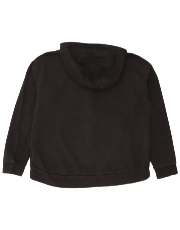 Nike Pull à capuche zippé pour femme UK 18 XL Coton noir