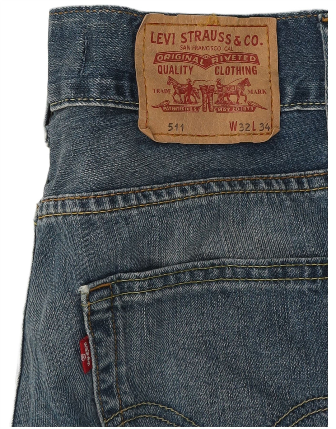 Levi's Jean Slim 511 Femme W32 L34 Bleu Coton