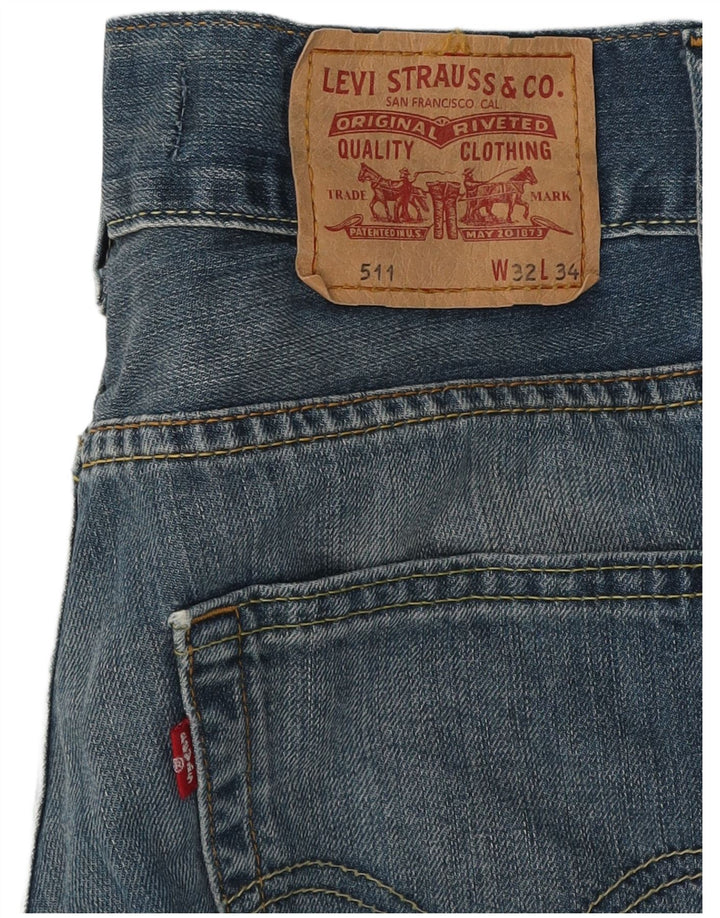 Levi's Jean Slim 511 Femme W32 L34 Bleu Coton