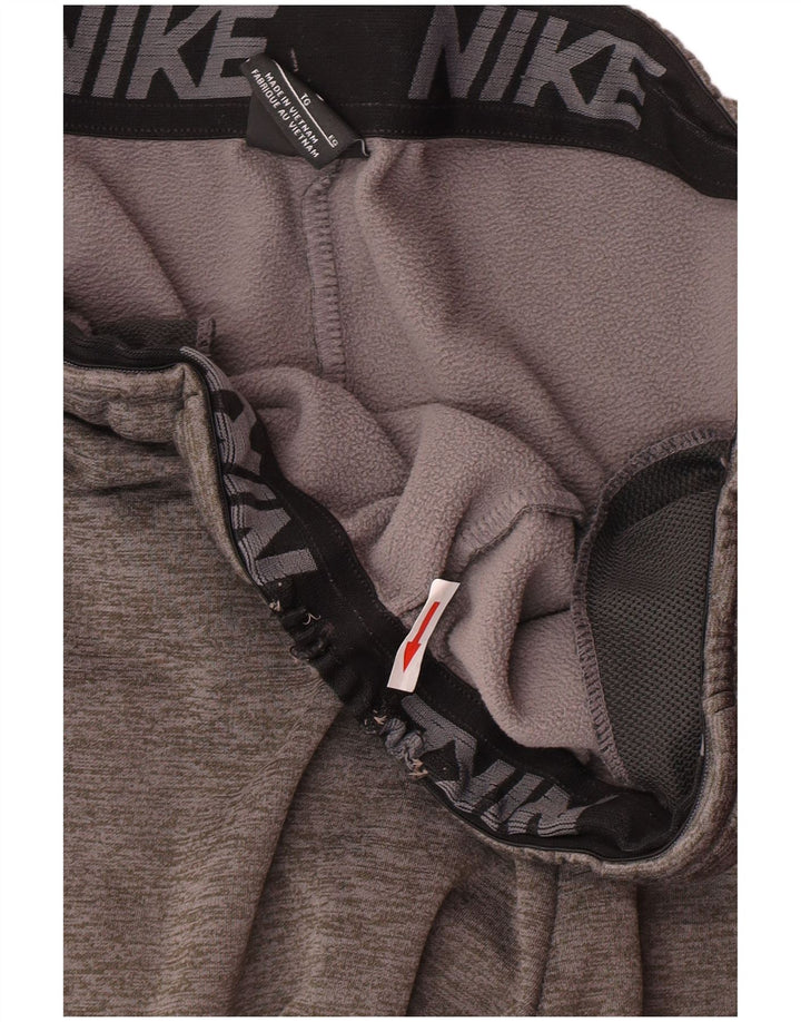 Nike Pantalon de survêtement Dri Fit pour homme XL Gris chiné Polyester
