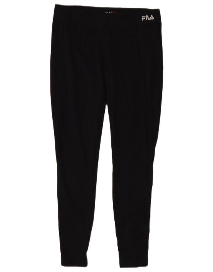 Fila Leggings Femme UK 44 Polyester Noir Moyen