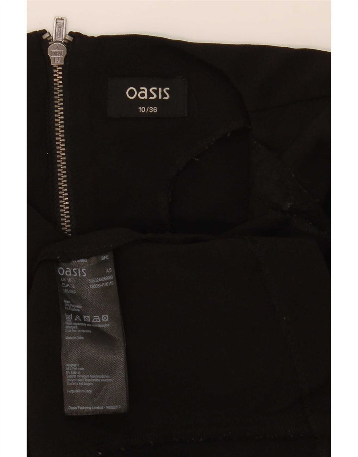 Oasis Chemisier surdimensionné à manches 3/4 pour femme UK 10 Petit Noir Polyester