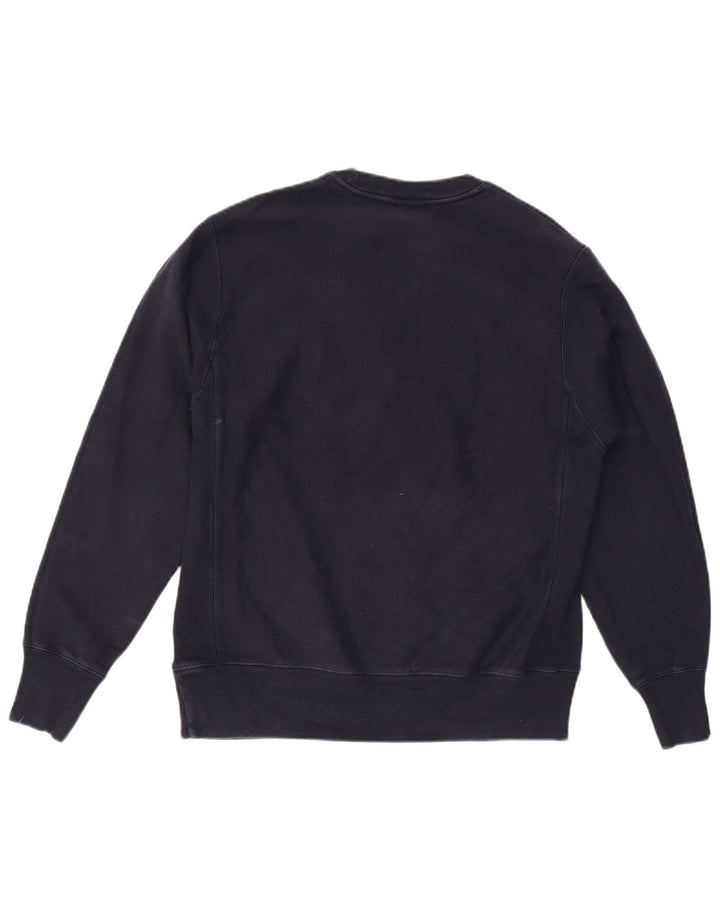 CHAMPION Sweat-Shirt Graphique Homme Bleu Marine Moyen Coton