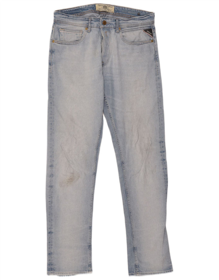 Replay Jean droit homme W32 L33 bleu