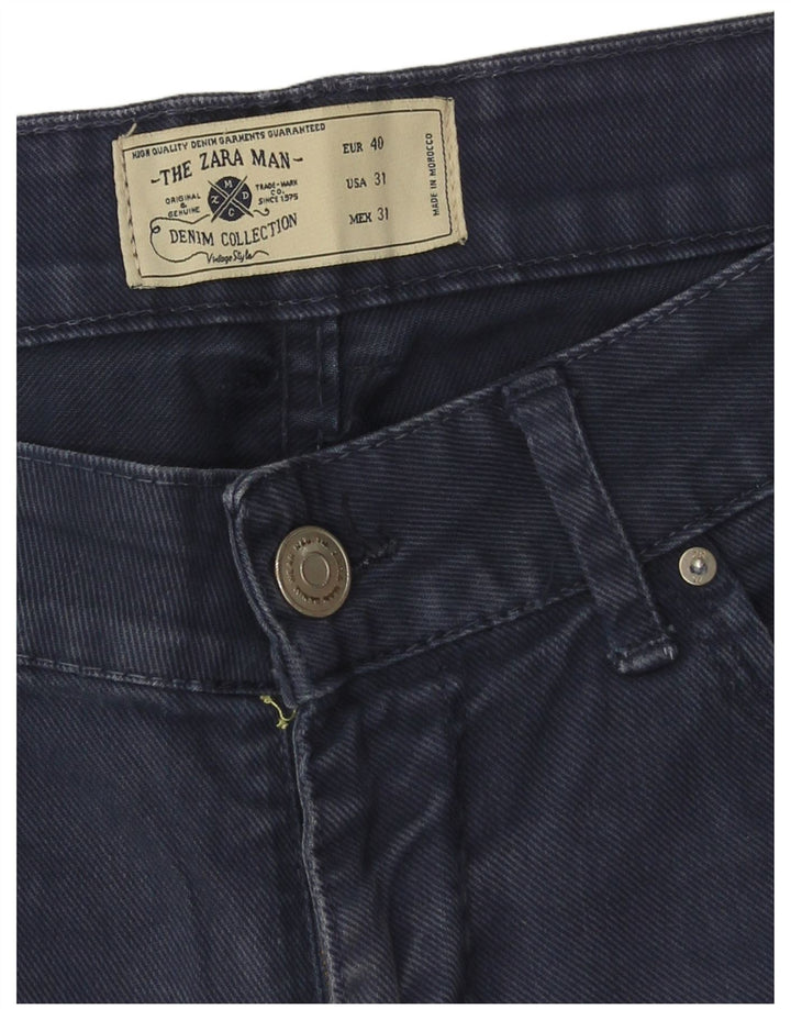 Zara Short en jean pour homme EU 40 Medium W31 Bleu marine
