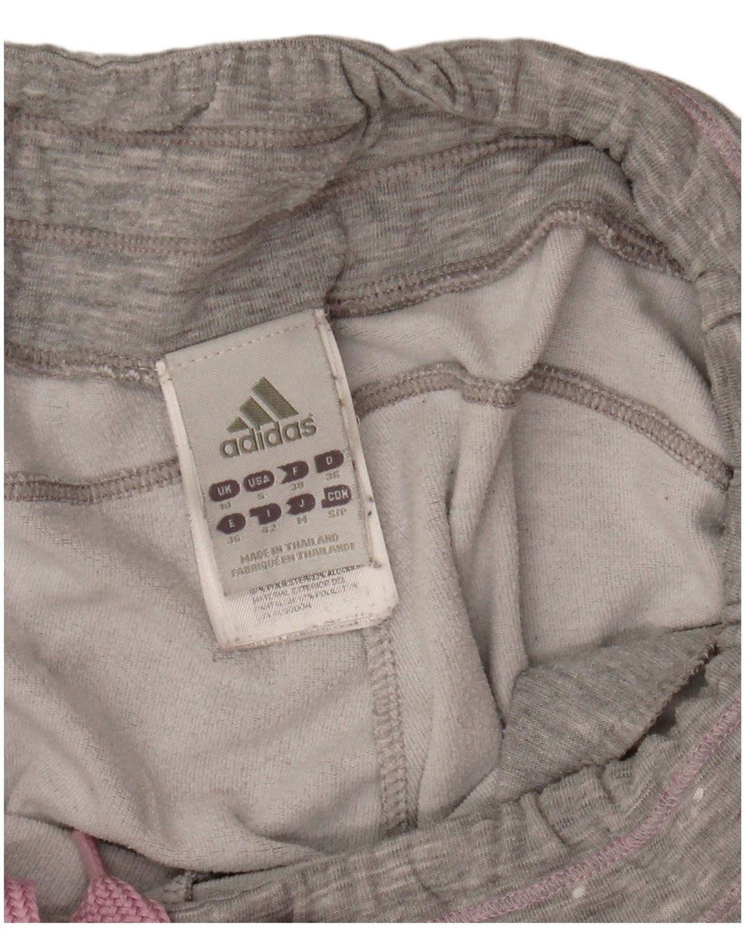 Adidas Pantalon de survêtement pour femme Joggers UK 10 Petit Gris Polyester