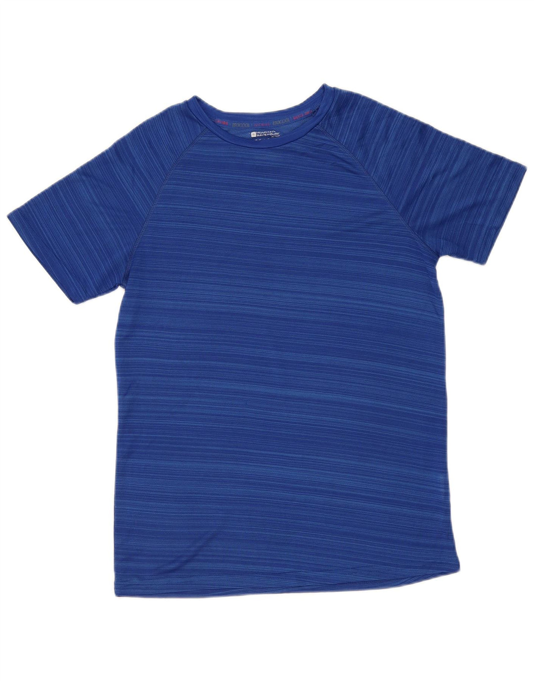 Mountain Warehouse T-Shirt IsoCool Homme Petit Bleu Rayé Polyester