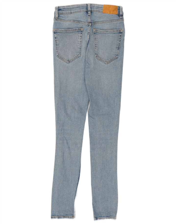 Zara Femme Jean Skinny EU 34 XS W24 L27 Bleu Coton