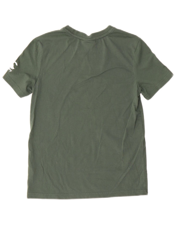 Canterbury T-Shirt Graphique Garçon 9-10 Ans Vert Coton