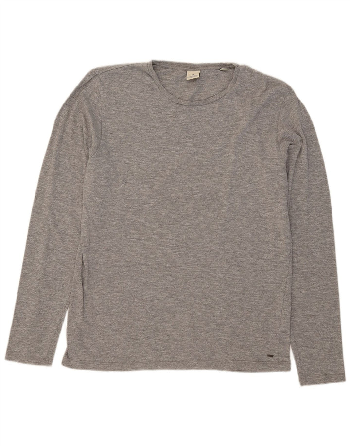 Scotch & Soda Haut à Manches Longues Homme Gris Coton Large