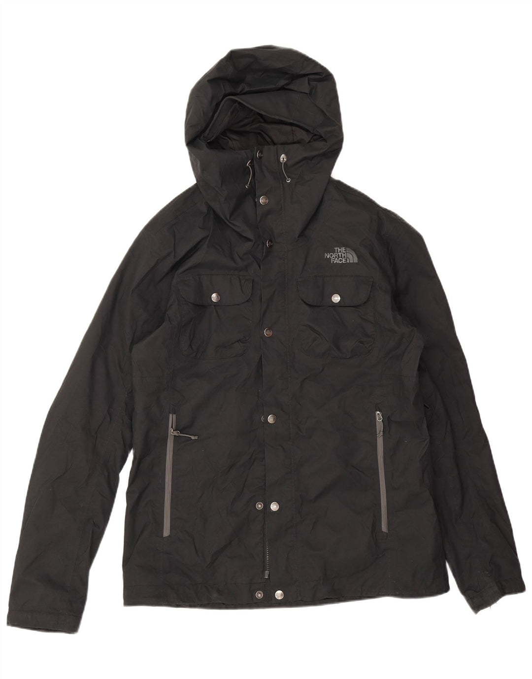 The North Face Veste de pluie à capuche pour homme UK 38 Medium Noir Polyester