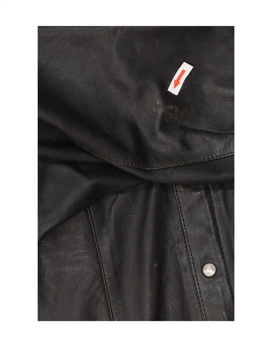 veste en cuir homme vintage UK 38 Noir Moyen