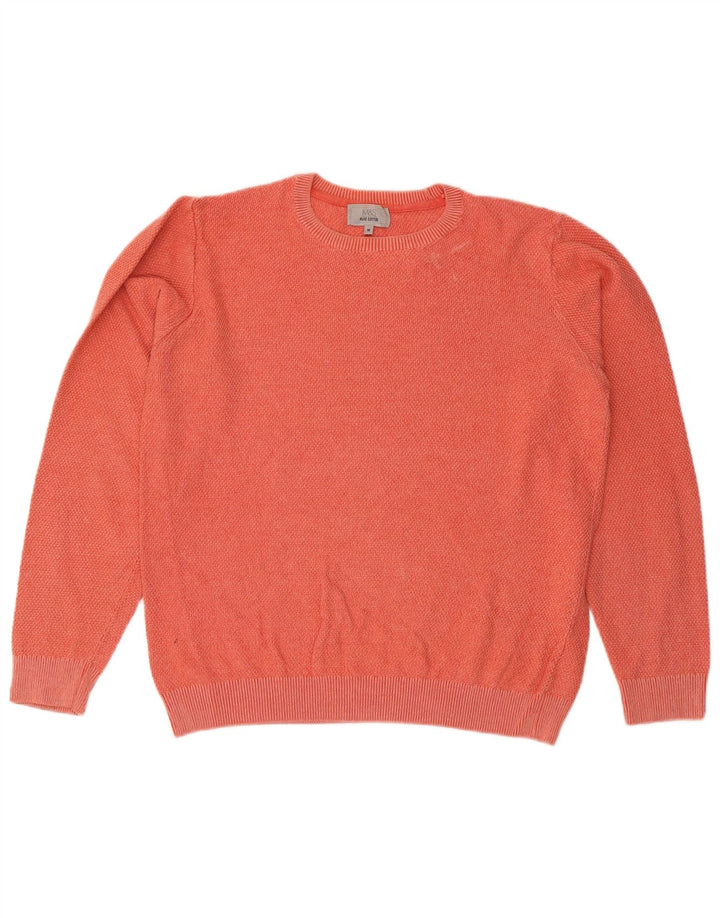 Marks & Spencer Pull Col Rond Homme Orange Moyen Coton