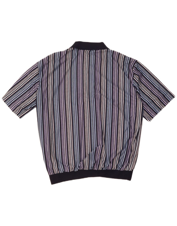 Rionero Pull col polo pour homme 2XL rayé multicolore