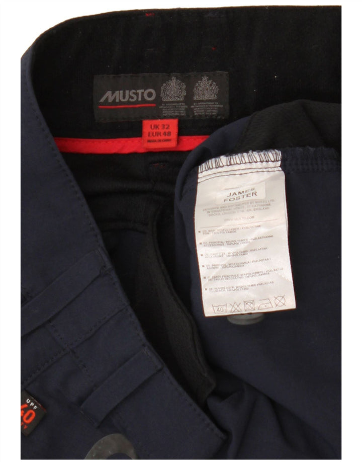 Musto Short Cargo Homme W32 Bleu Marine Moyen Colorblock Polyamide