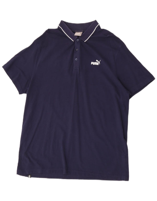 Puma Polo Homme 2XL Bleu Marine Coton