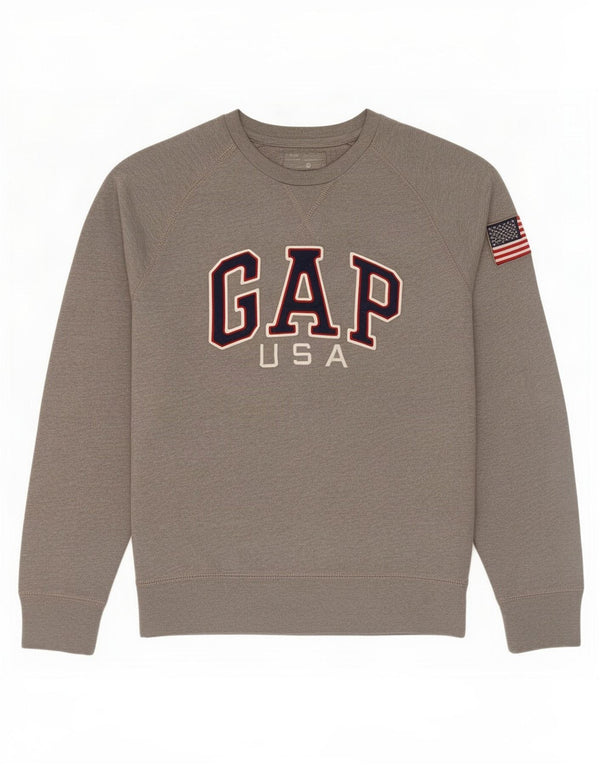Gap Sweat-shirt surdimensionné graphique pour femme UK 10 petit coton gris