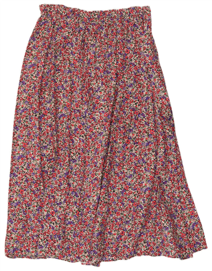 Zara Femme Jupe A-Line Large W32 Multicolore Floral