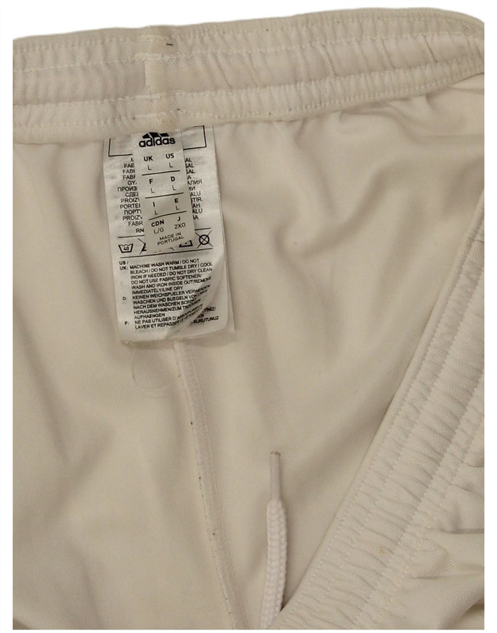 Adidas Short de sport Aeroready pour hommes, grand, blanc, polyester