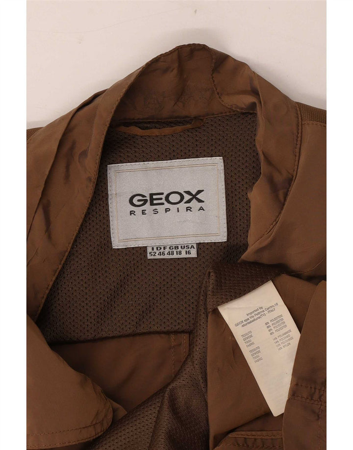Geox Veste utilitaire Respira pour femme UK 18 XL Marron Polyester