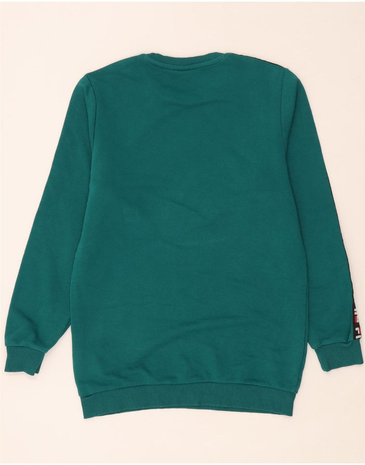 Fila Sweat-Shirt Graphique Homme Vert Moyen Colorblock Coton