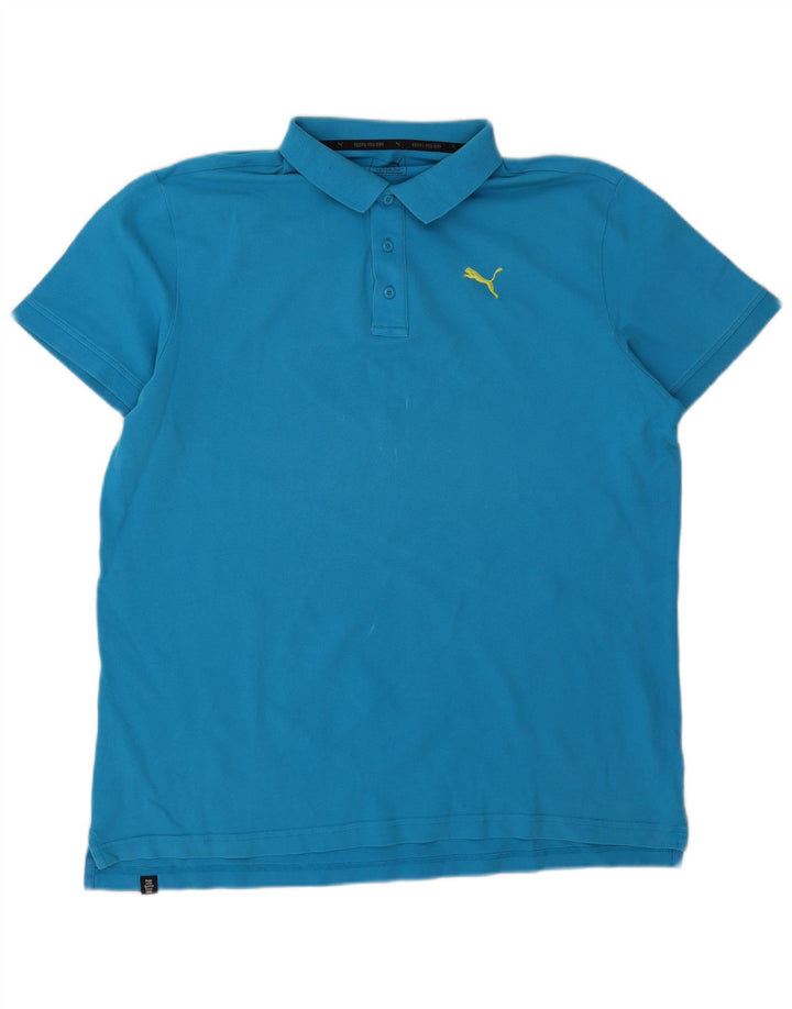 Puma Polo Homme XL Bleu Coton