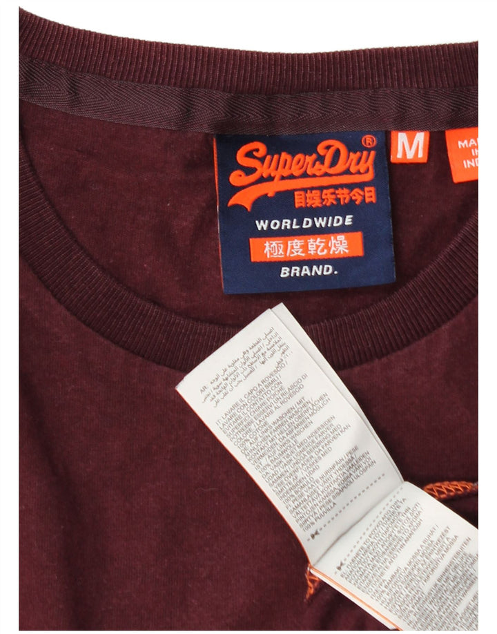 Superdry T-Shirt Homme Coton Bordeaux Moyen