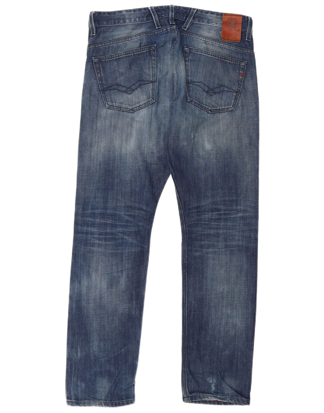 Replay Jean droit homme W36 L32 bleu coton