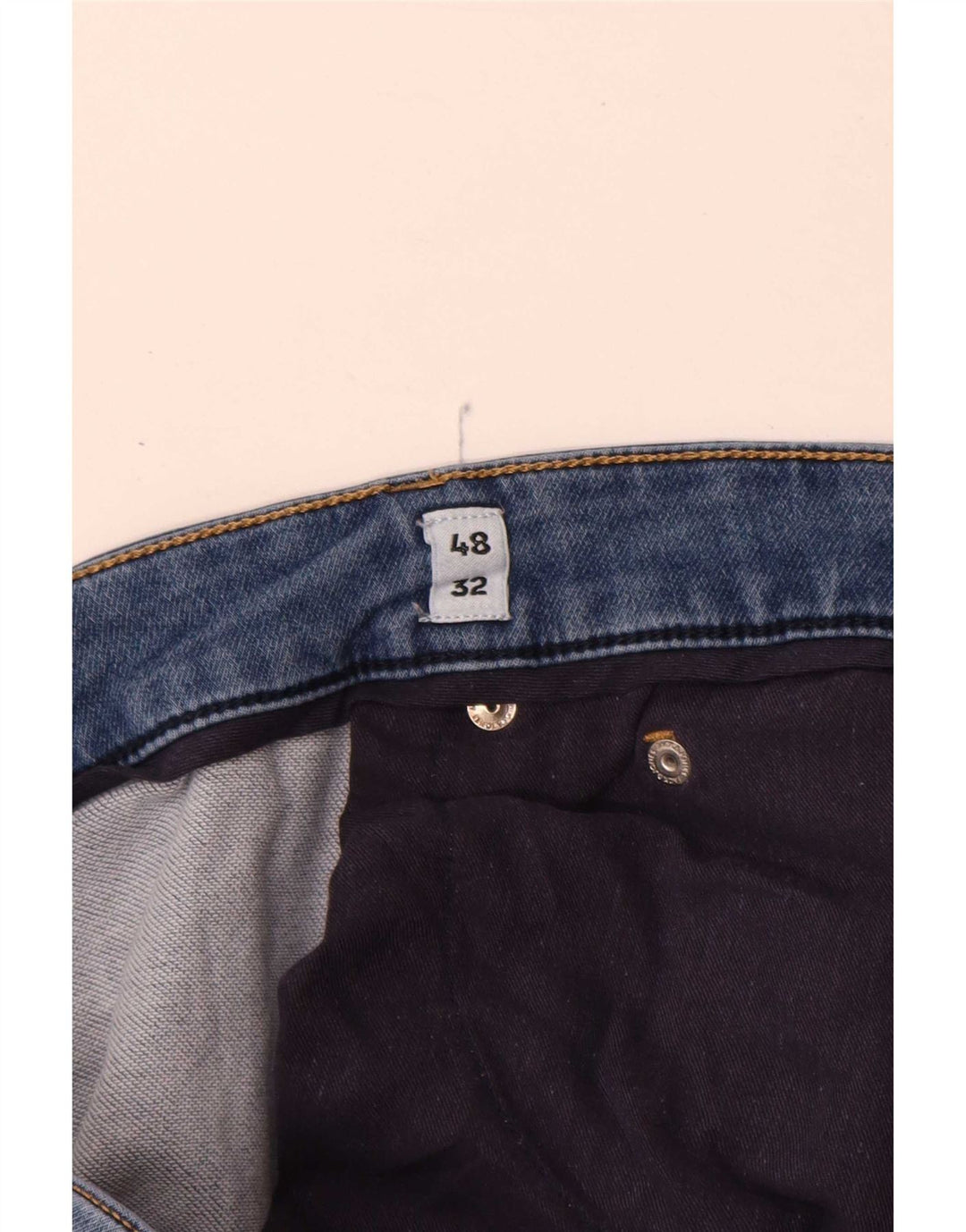 Jack & Jones Jean Droit Homme W48 L30 Bleu Coton