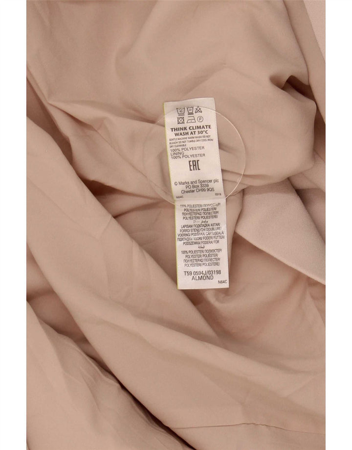 Marks & Spencer Veste blazer ouverte à manches 3/4 pour femme UK 24 4XL Rose