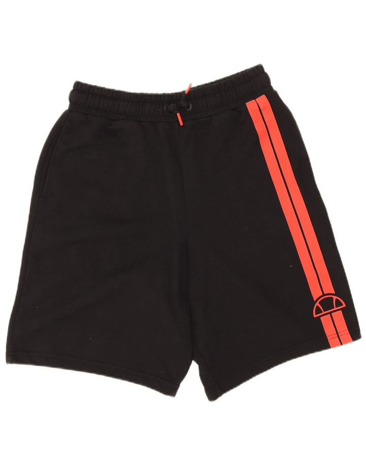 Ellesse Short de sport homme petit coton rayé noir
