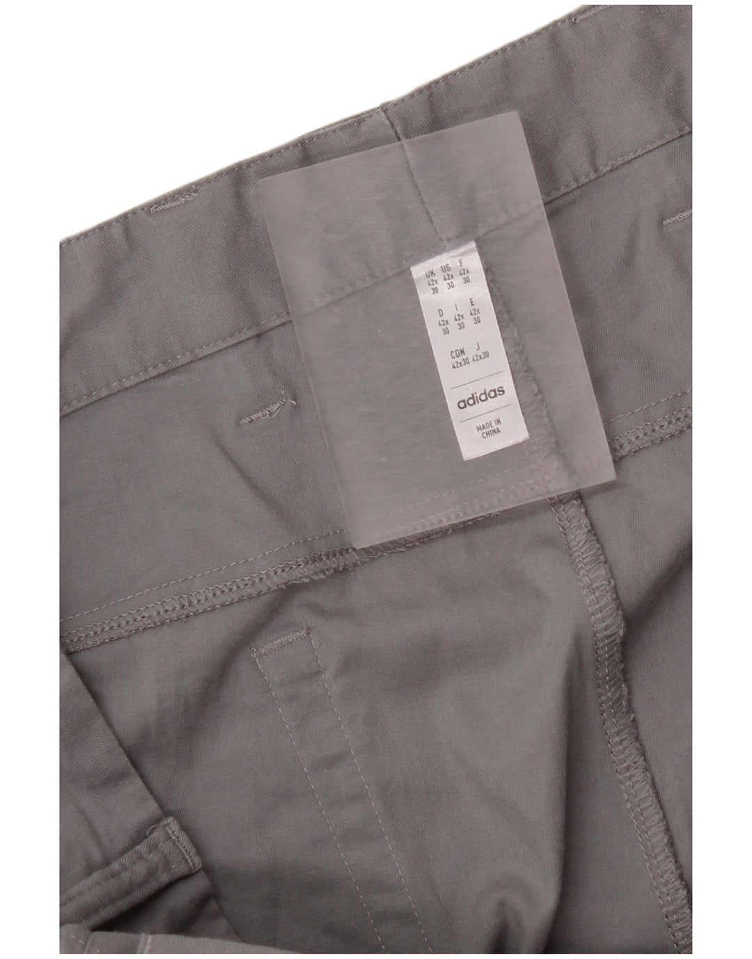 Adidas Pantalon décontracté slim pour homme W42 L25 Gris