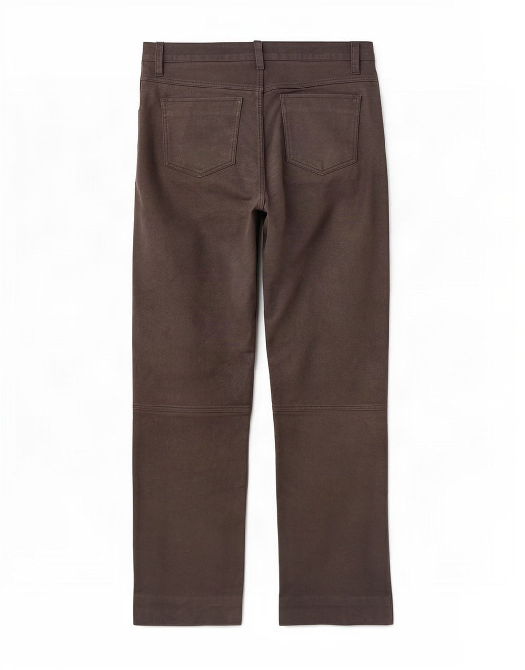 Pantalon droit en cuir Vintage pour hommes W34 L32 marron