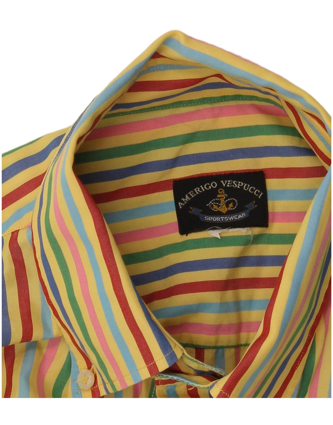 Amerigo Vespucci Chemise à manches courtes pour hommes XL rayé multicolore